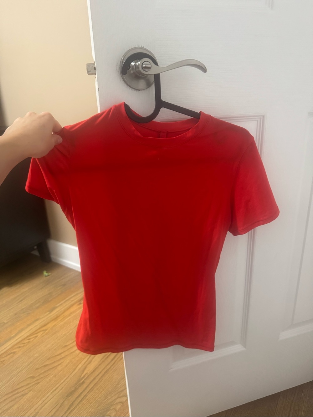 SKIMS Vibrant Red Crew Tee